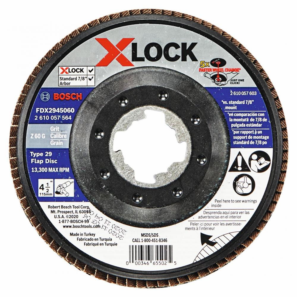 Disque à lamelles X-LOCK de 4-1/2 po, grain 60