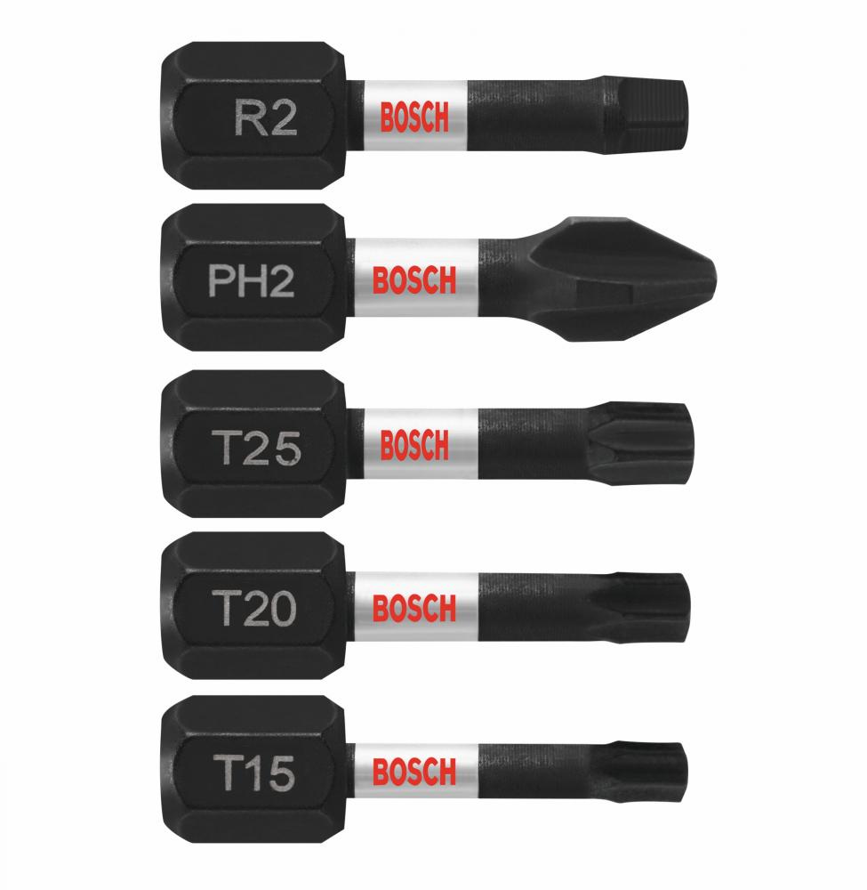 Ensemble de 5 embouts de vissage de 1 po