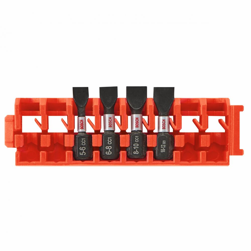 Ensemble de 4 embouts courts plats de 1 po
