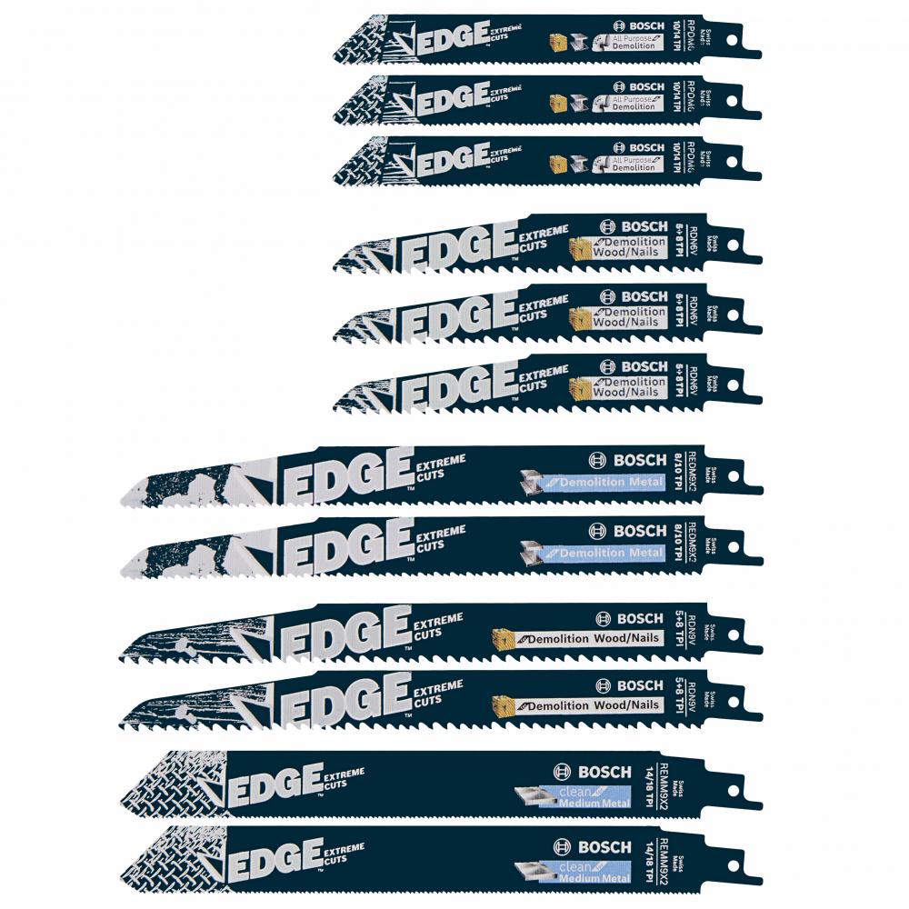 Ensemble de 12 lames de scie alternative