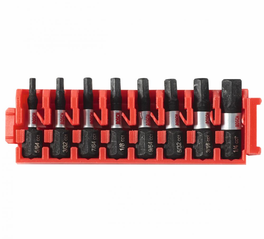 Ensemble de 8 embouts courts Hex de 1 po