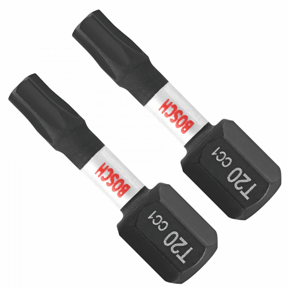 2 embouts courts Torx® n°20 de 1 po