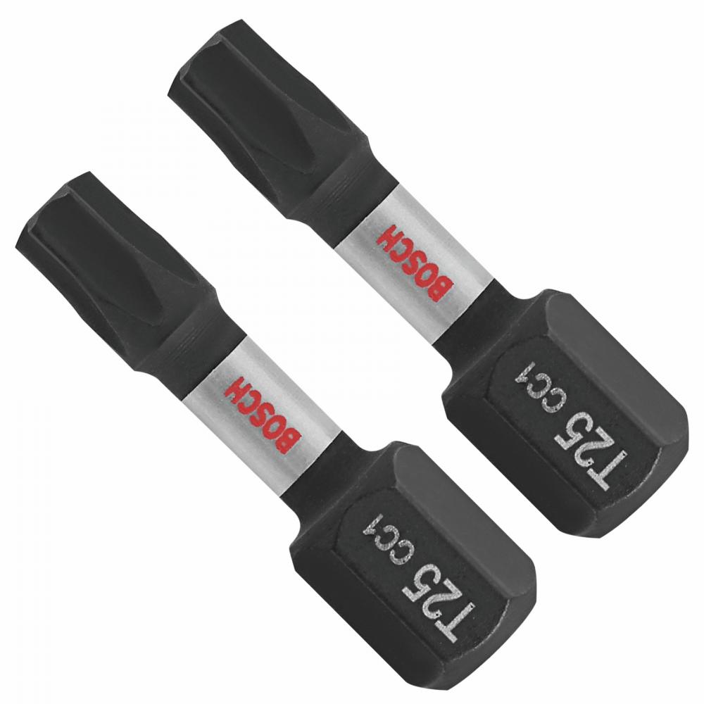 2 embouts courts Torx® n°25 de 1 po