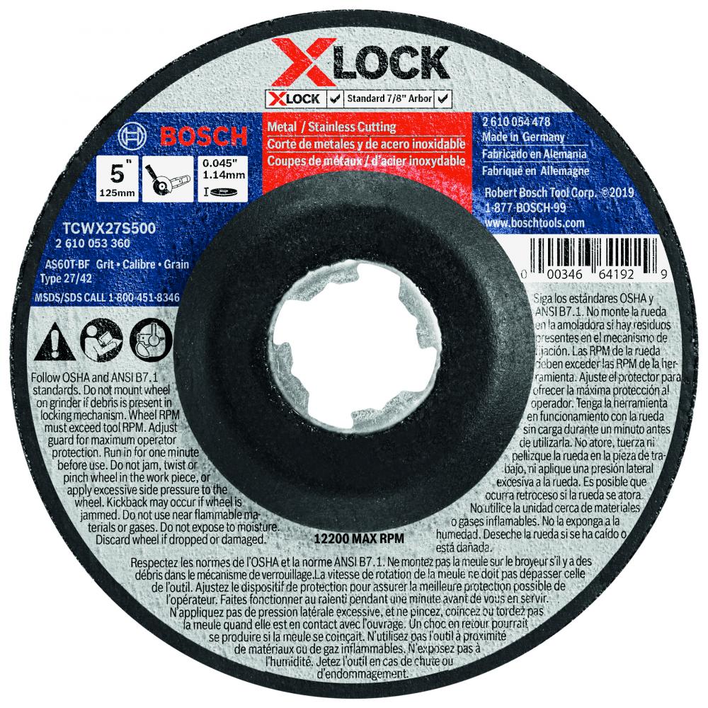 Disque à meuler X-LOCK de 5 po