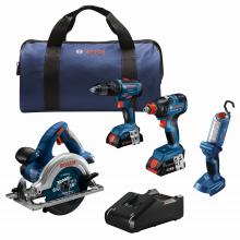 Bosch GXL18V-497B23 - Ensemble de 4 outils 18V