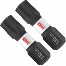 Bosch ITDT40102 - 2 embouts courts Torx® n°40 de 1 po