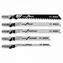 Bosch TPW005 - 5 lames de scie sauteuse de 5 po avec queue en T