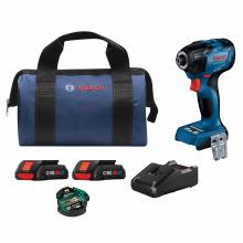 Bosch GDR18V-1860CB25 - Ensemble visseuse à chocs hexagonale 18V de 1/4 po