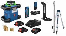 Bosch GRL4000-90CHVGK-BAT - Ensemble laser rotatif 18 V à nivellement automatique