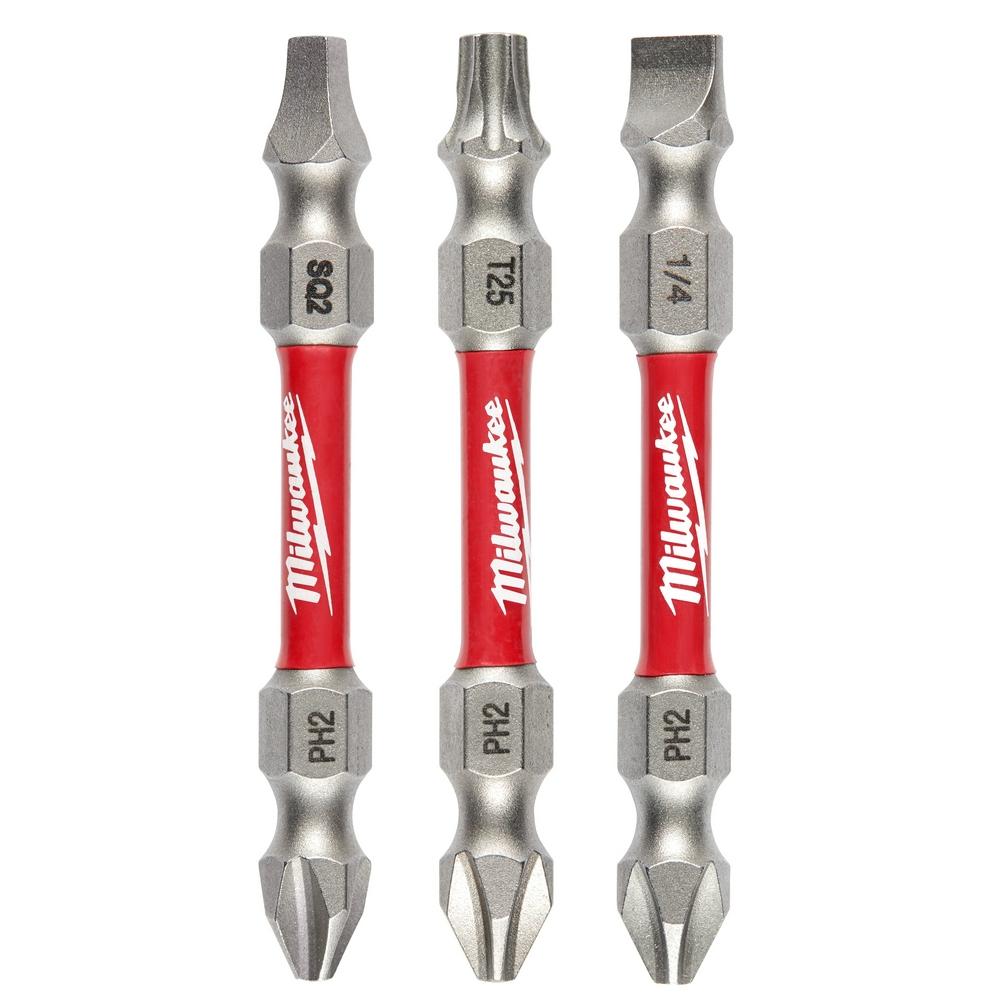 SHOCKWAVE Impact DutyMC Ensemble de 3 embouts doubles PH2/SQ2/T25