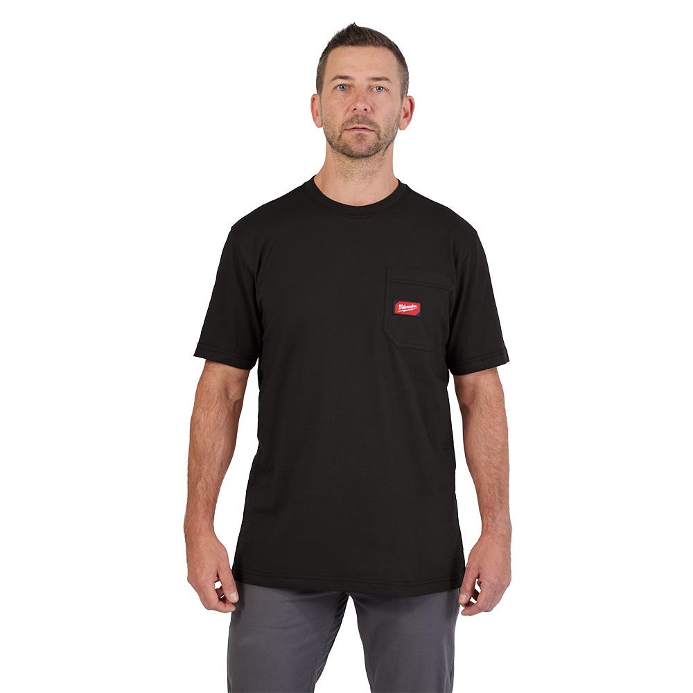 GRIDIRON™ T-Shirt à poche - Manches courtes Noir L