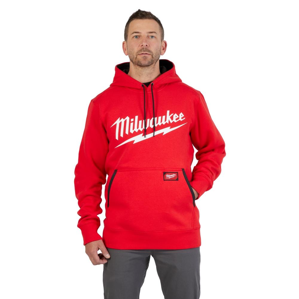 Pull à capuche poids moyen - Logo Rouge S