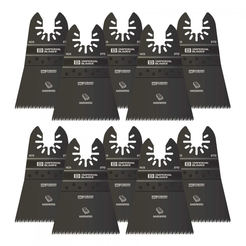 Lames impériales IBOA270-10 One Fit™ 2-1/2&#34; Lame en bois dur à denture japonaise, 10PC