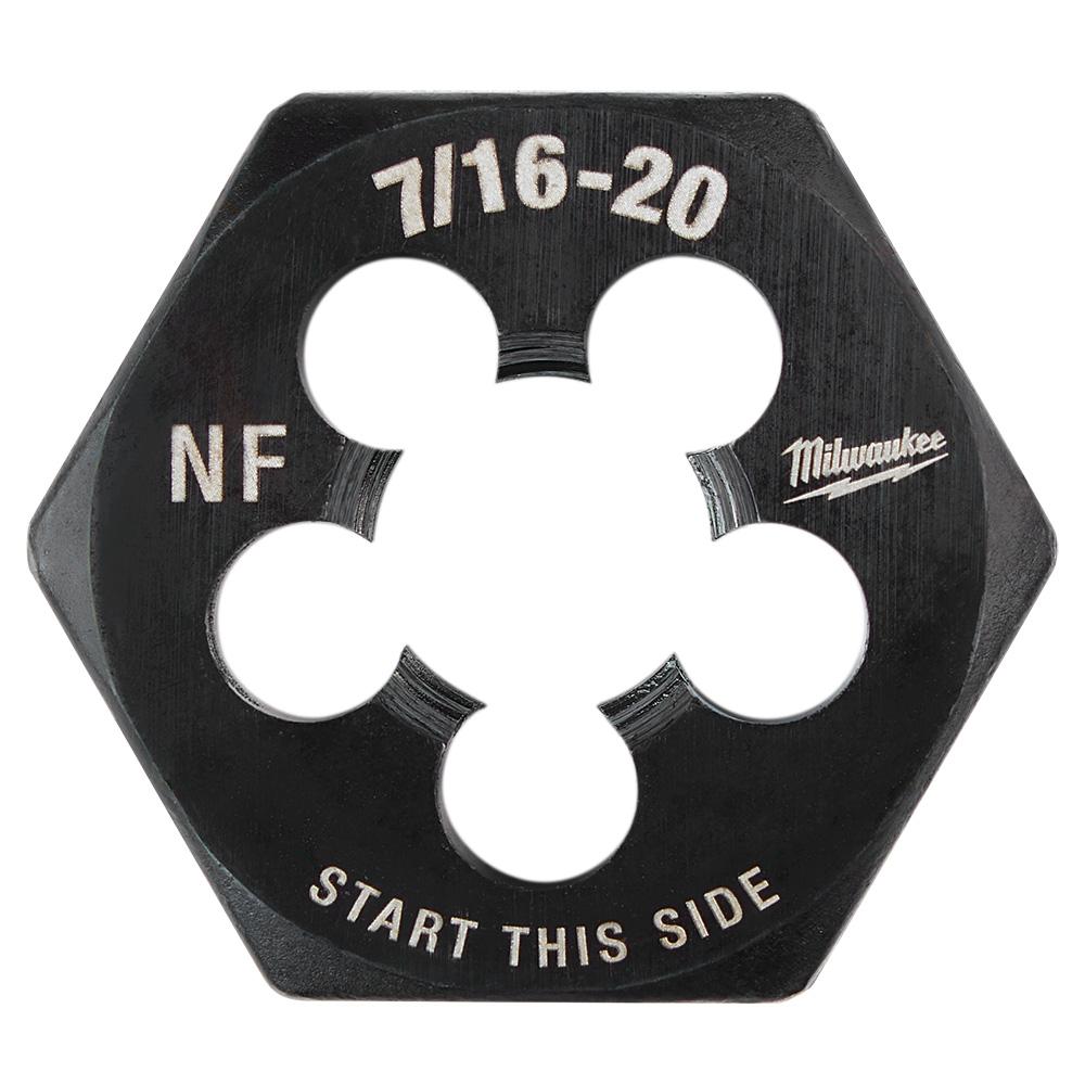 Filière hexagonale de 1 po – 7/16 po-20 NF
