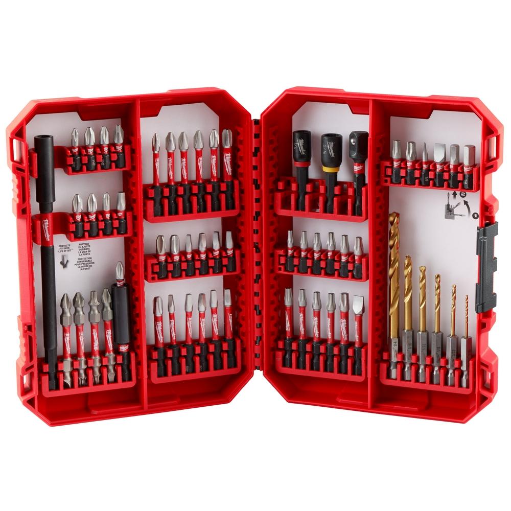 Jeu de perceuse et de visseuse SHOCKWAVE Impact DutyMC - 60PC