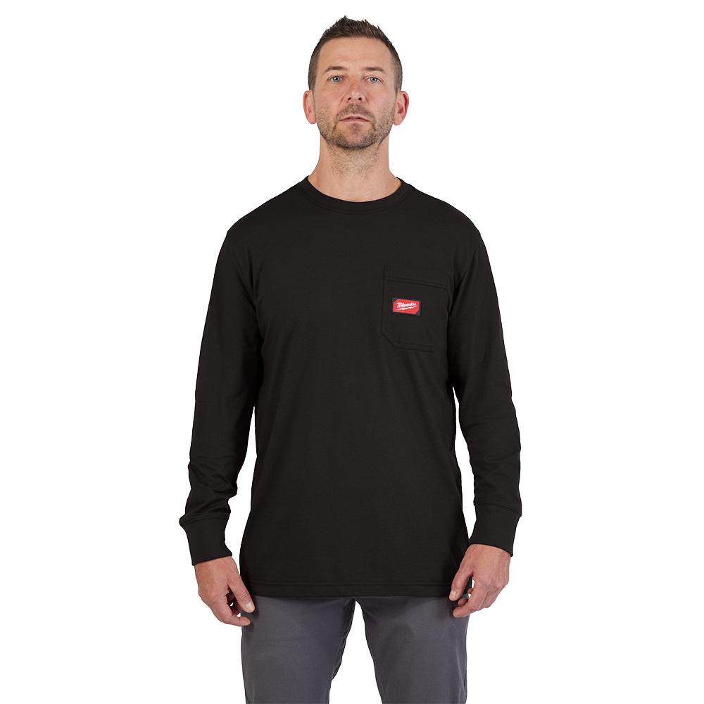 GRIDIRON™ T-Shirt à poche - Manches longues Noir XL