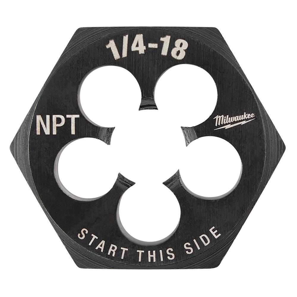 Filière hexagonale de 1 7/16 po – 1/4 po x 18 NPT