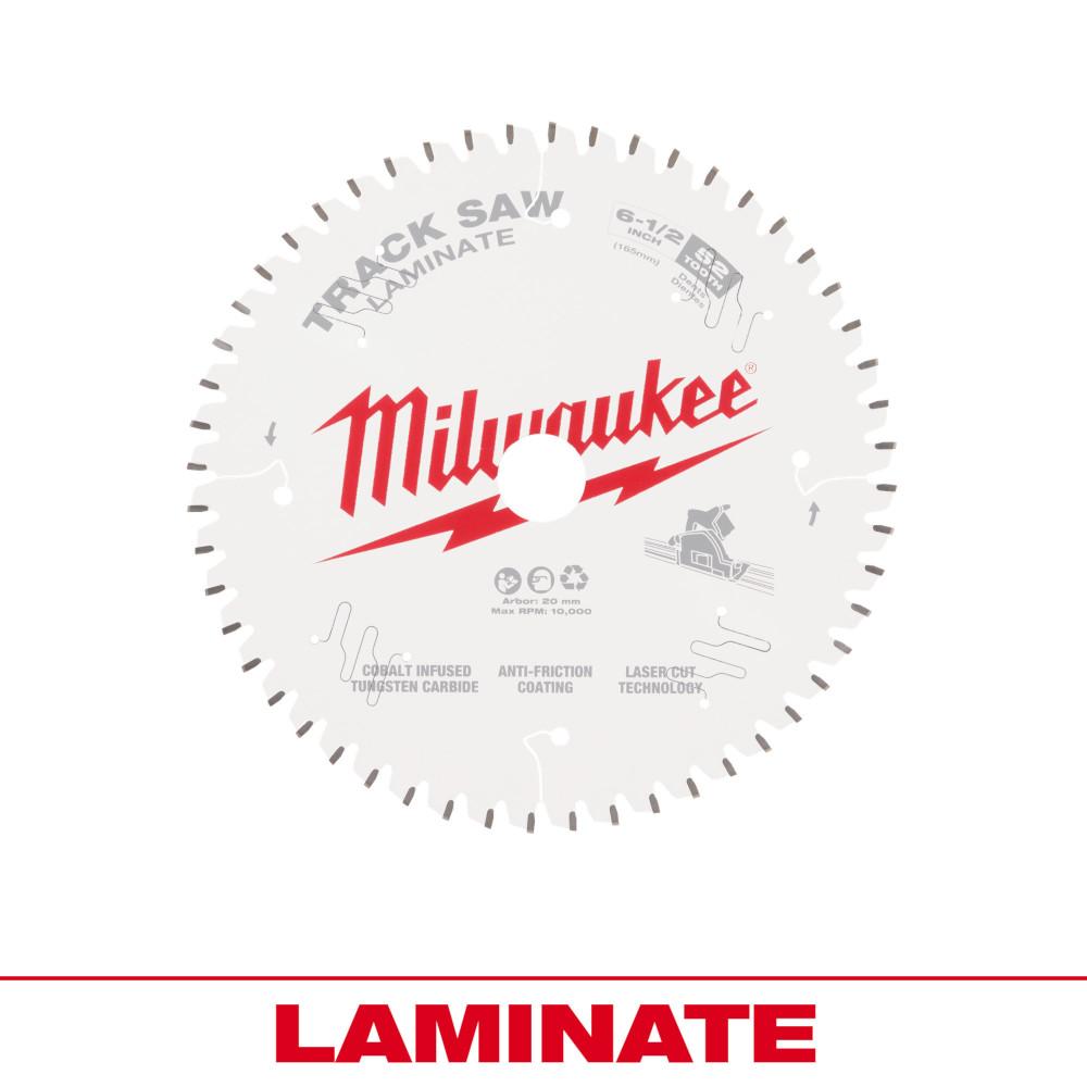 Milwaukee® 6-1/2&#34; 52T Lame de scie à rail pour stratifié