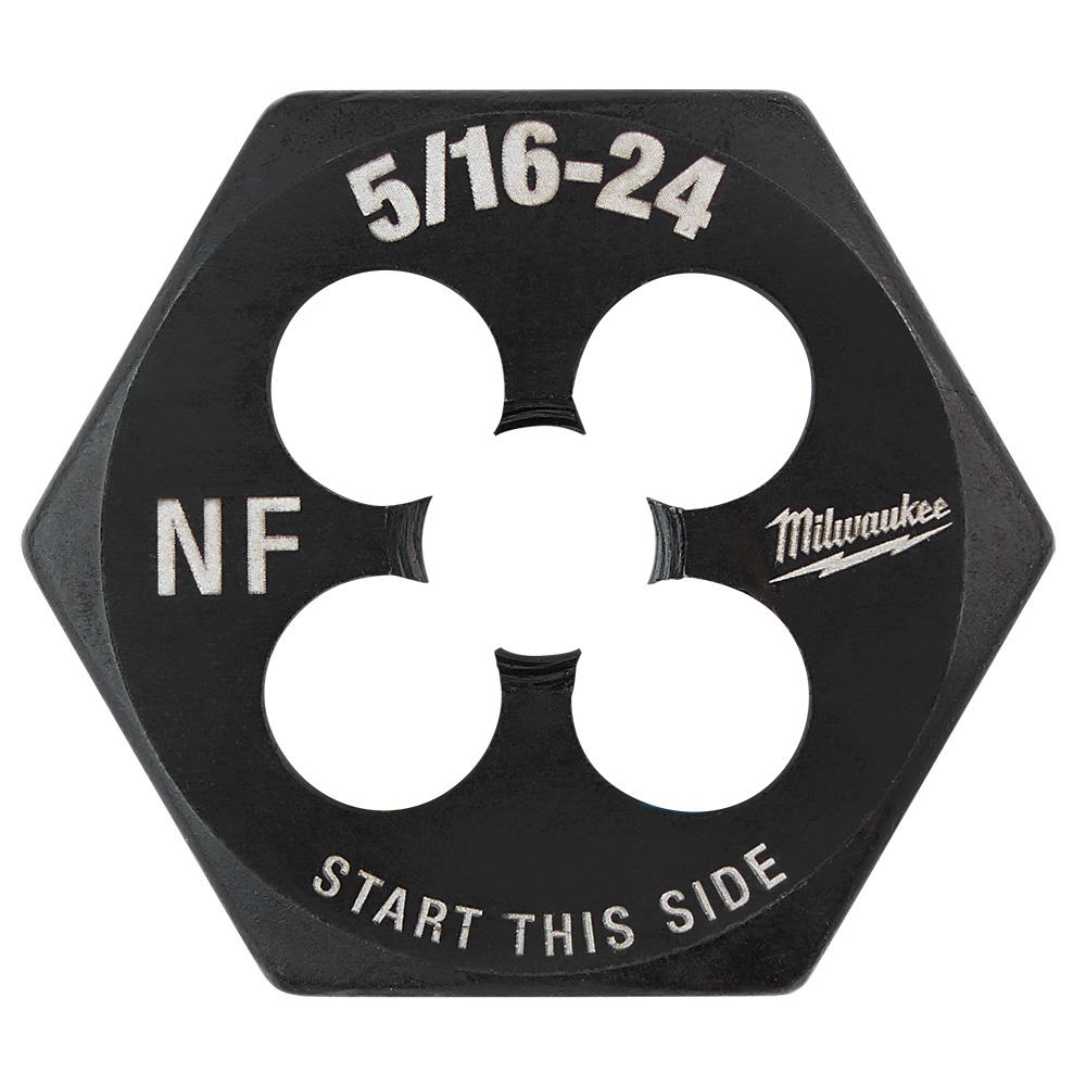 Filière hexagonale de 1 po – 5/16 po-24 NF