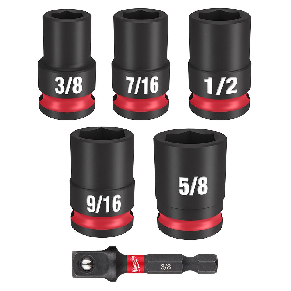 Jeu de douilles SHOCKWAVE Impact Duty™ 3/8&#34; Drive SAE Standard 6PC
