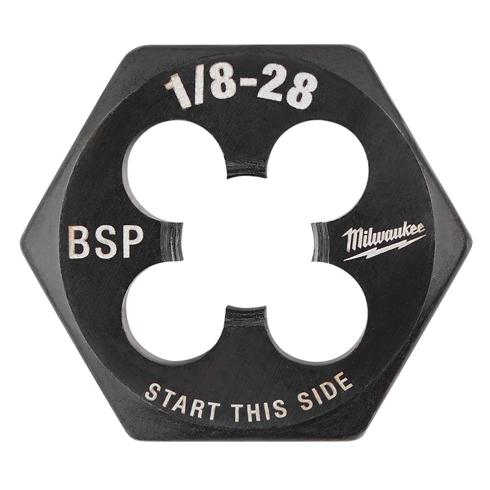 Filière hexagonale de 1 po – 1/8 po-28 BSP
