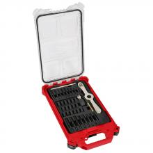 Milwaukee 49-22-5603 - Ensemble de taraud et filière PACKOUTMC avec poignée 2 en 1 Hex-LOKMC – 38 pièces – métrique