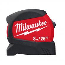 Milwaukee 48-22-0426 - Ruban à mesurer compact à large lame de 8 m/26 pi