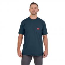Milwaukee 605BL-2X - GRIDIRON™ T-Shirt à poche - Manches courtes Bleu 2X