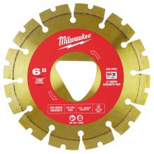 Milwaukee 49-93-7265 - Lame diamantée jaune 6" x .100" pour le béton vert