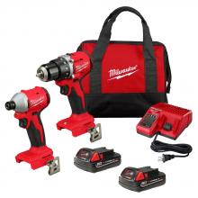 Milwaukee 3692-22CT - Ensemble de 2 outils sans balais compacts M18MC