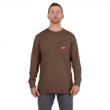 Milwaukee 606BR-S - GRIDIRON™ T-Shirt à poche - Manches longues Marron S