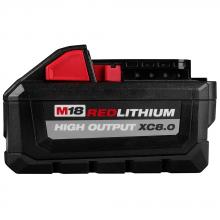 Milwaukee 48-11-1880 - Batterie M18 18V Lithium-Ion à capacité étendue (XC) HAUTE SORTIE 8,0 Ah REDLITHIUM