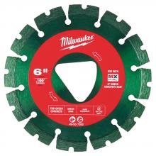 Milwaukee 49-93-7262 - Lame diamantée verte 6" x .100" pour béton vert