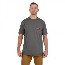 Milwaukee 605G-3X - GRIDIRON™ T-Shirt à poche - Gris à manches courtes 3X