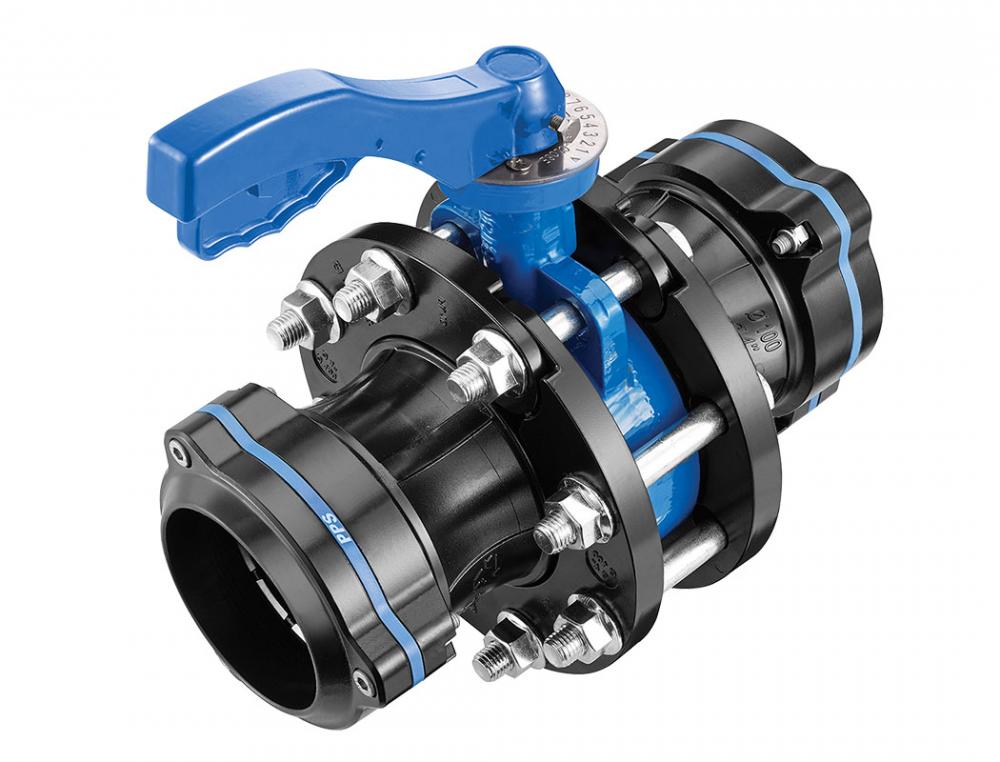 Valve quart de tour en aluminium 100 mm S08