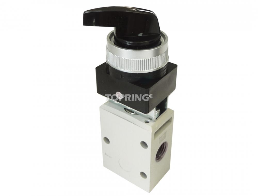 Valve manuelle ?  s?Šlecteur rotatif 3/2 voies 1/8 (F) N
