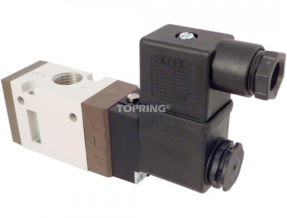 Valve solénoïde simple 110 VAC 3/2 voies 1/4 (F) NPT