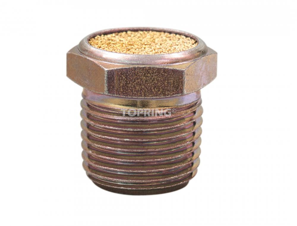 Silencieux pneumatique en laiton 3/8 (M) NPT de 17.5 mm (10 unités)