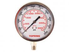 Topring 55.97 - Manomètre gly. 4" - 1/4NPT LM 0-5000 inox