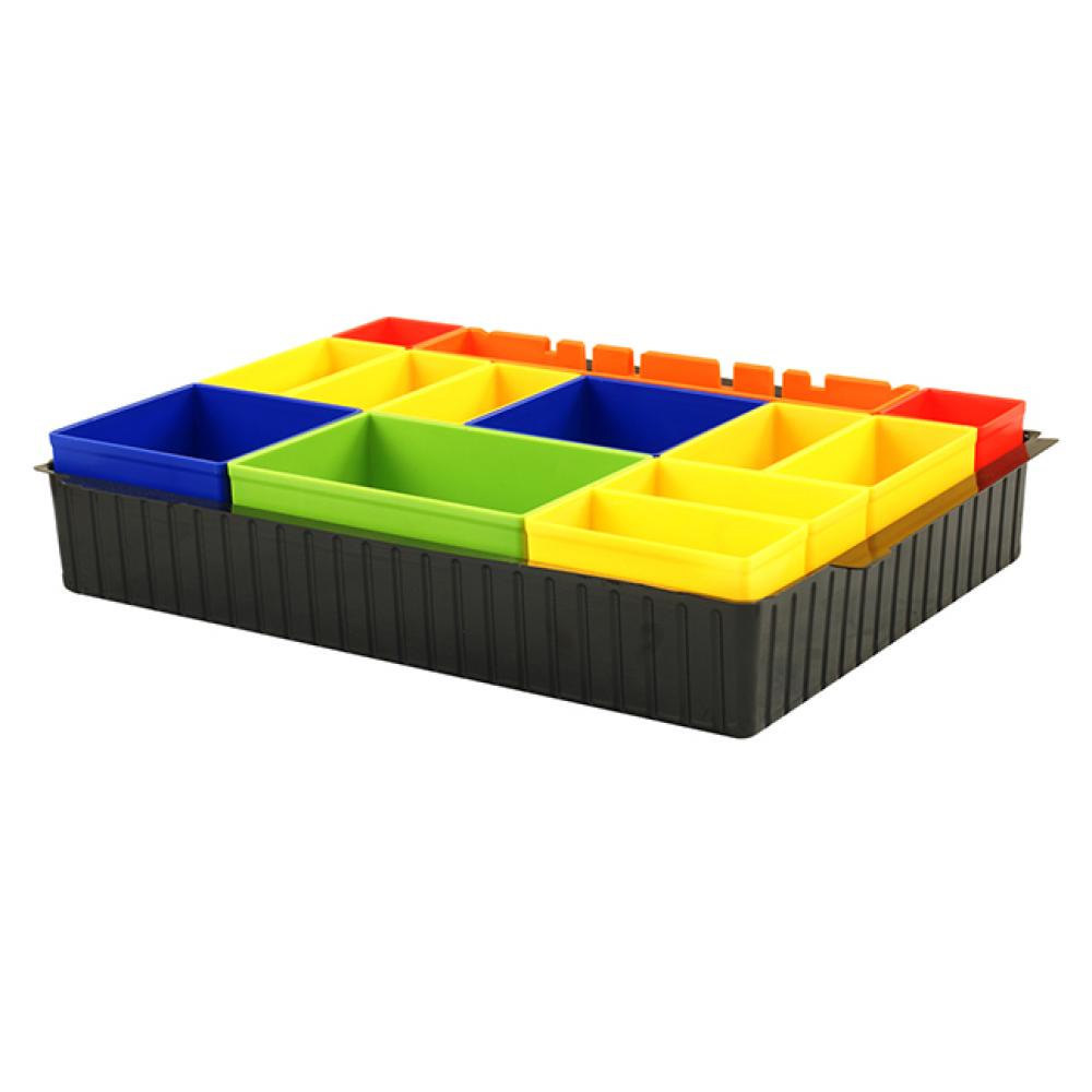 Plateau pour coffrets interverrouillables