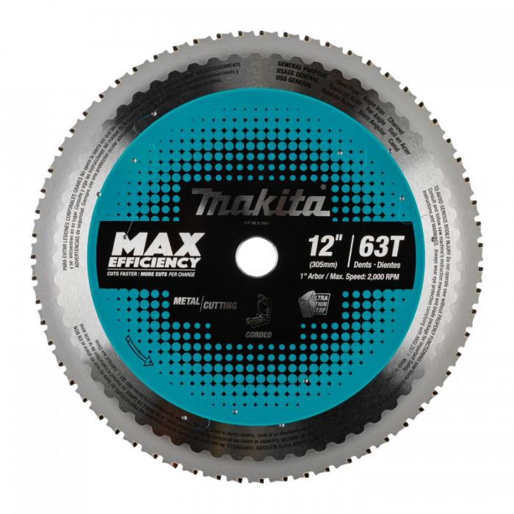 Lame scie circulaire 12 po 63 dents 1 po pour metal, Metal / Usage general