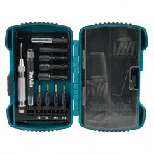 Makita T-03090 - Jeu de fraise conique et embouts pour tournevis et perceuses de 33 pieces