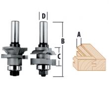 Makita 733336-A - Fraises de toupie - Doucine pour montants et traverses - 2 pieces
