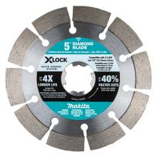 Makita E-07238 - Lame diamantee segmentee X-LOCK 5 po pour la coupe de la ma?§onnerie (E-07238