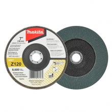 Makita B-48511 - Disques à feuillets d'oxyde d'aluminium et zirconium 7" x 7/8" Type 27 Grain Z120