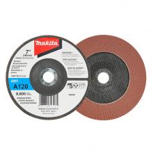 Makita D-55980 - Disque à lamelles 7" x 7/8" - Type 27 - Grain A120