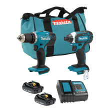 Makita DLX2141Y02 - Ensemble de 2 outils sans fil 18V LXT, compact x2