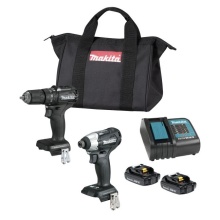 Makita DLX2221SYB - Ensemble de 2 outils sans balai 18V LXT, compact x2