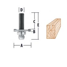 Makita 733126-4A - Ensemble de fraises de toupie pour rainure - 3 tranchants