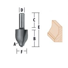 Makita 733334-A - Fraise de toupie pour panneau relief vertical avec doucine et baguette
